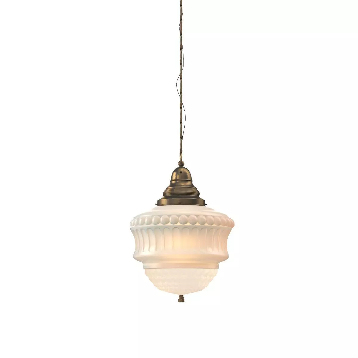 Molded Opaline Glass Pendant 3D model