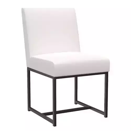 Modern White Upholstered Dining Chair T1545