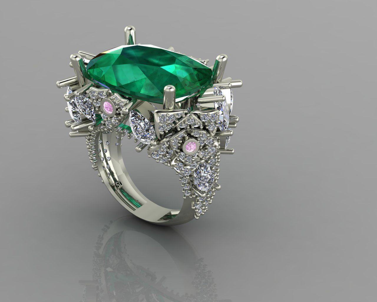 jewellry ring 3D print model_3