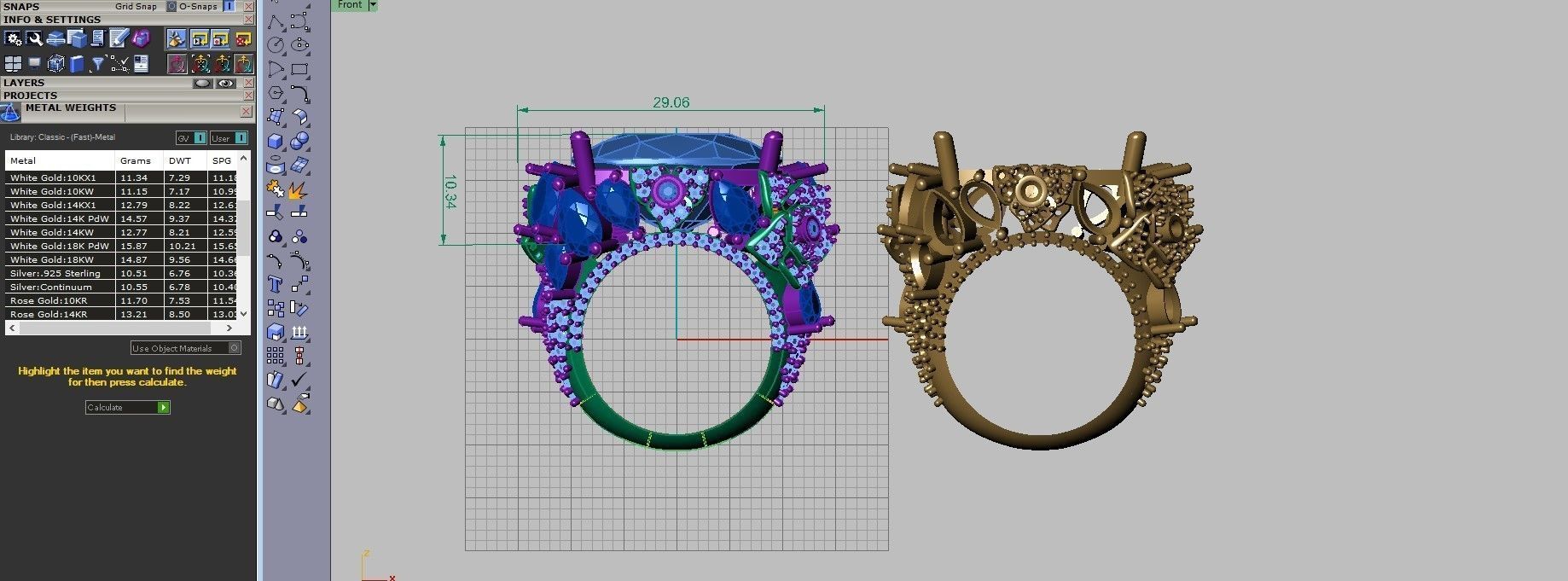jewellry ring 3D print model_4