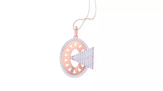 Women Pendant 3dm STL OBJ FBX Renders Details