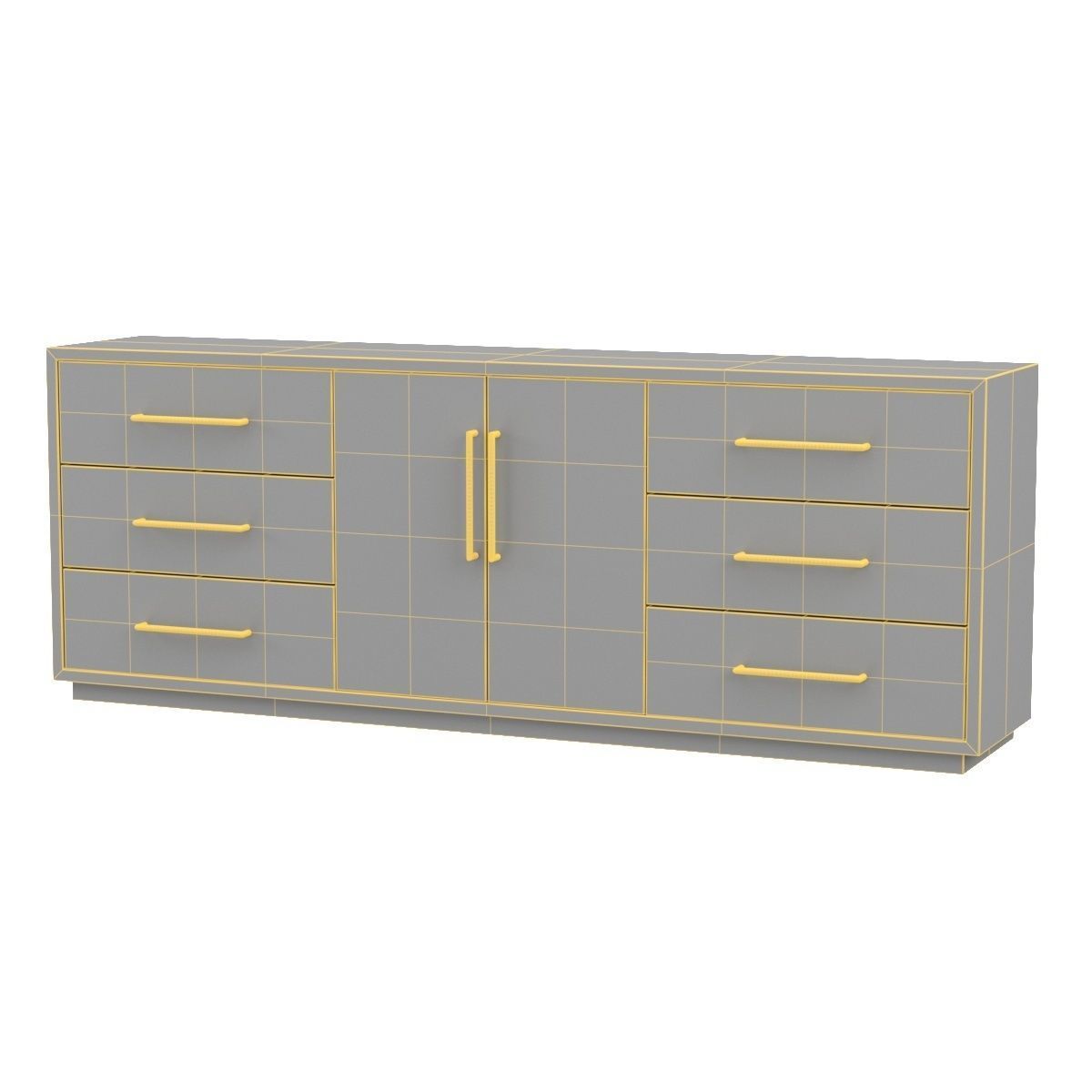 Manning Modern Media Console Sideboard 011484 3D model_5