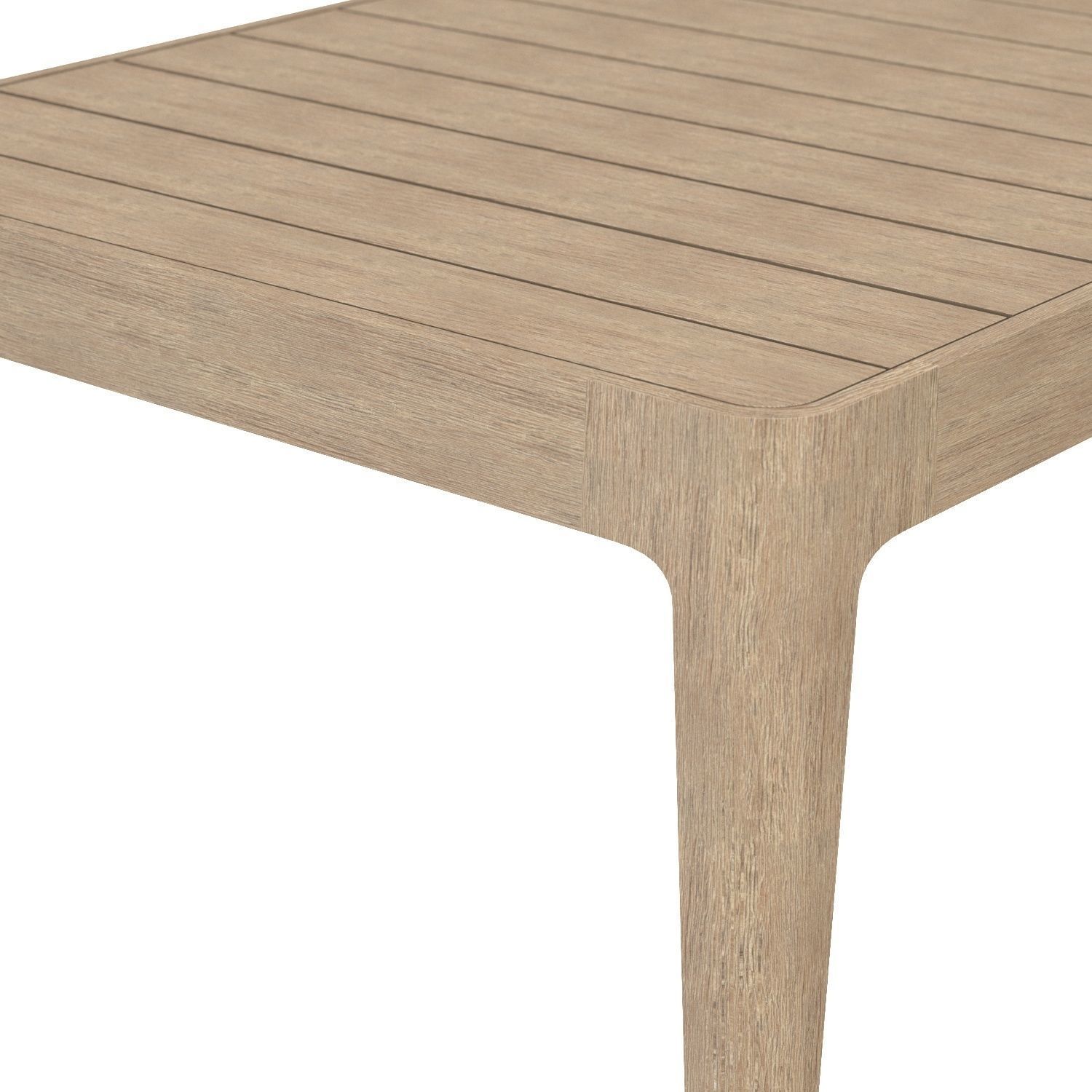 Malta Teak Rectangular Dining Table 3D model_3