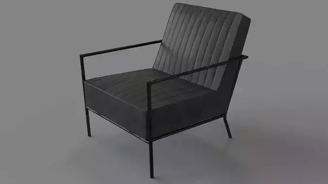 Pratt Leather Metal Frame Chair Chester Metal