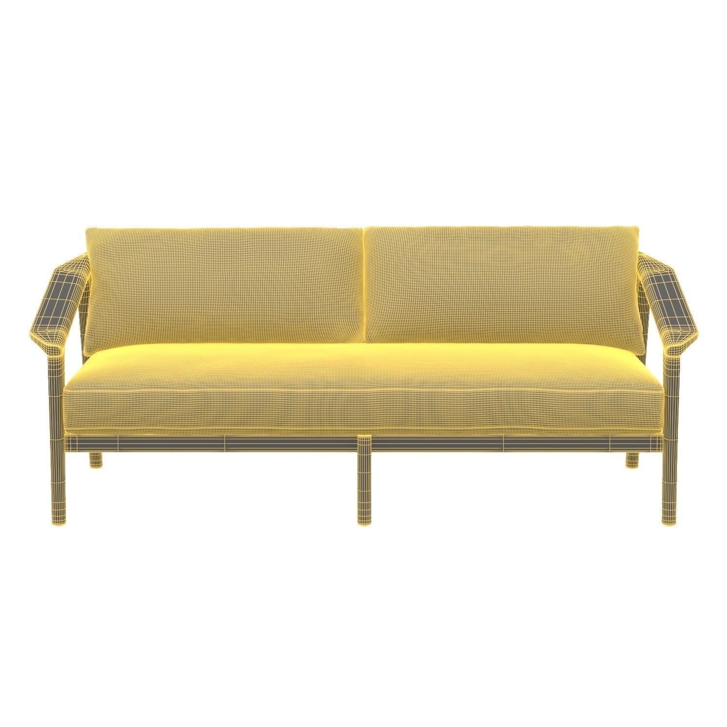 Malta Aluminum Sofa 3D model_5