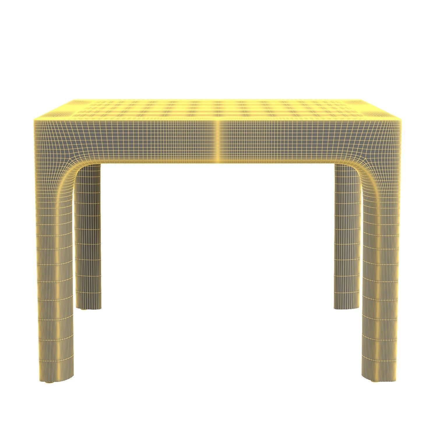 Malta Aluminum Side Table 3D model_5