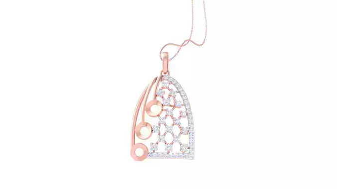 Women Pendant 3dm STL OBJ FBX Renders Details