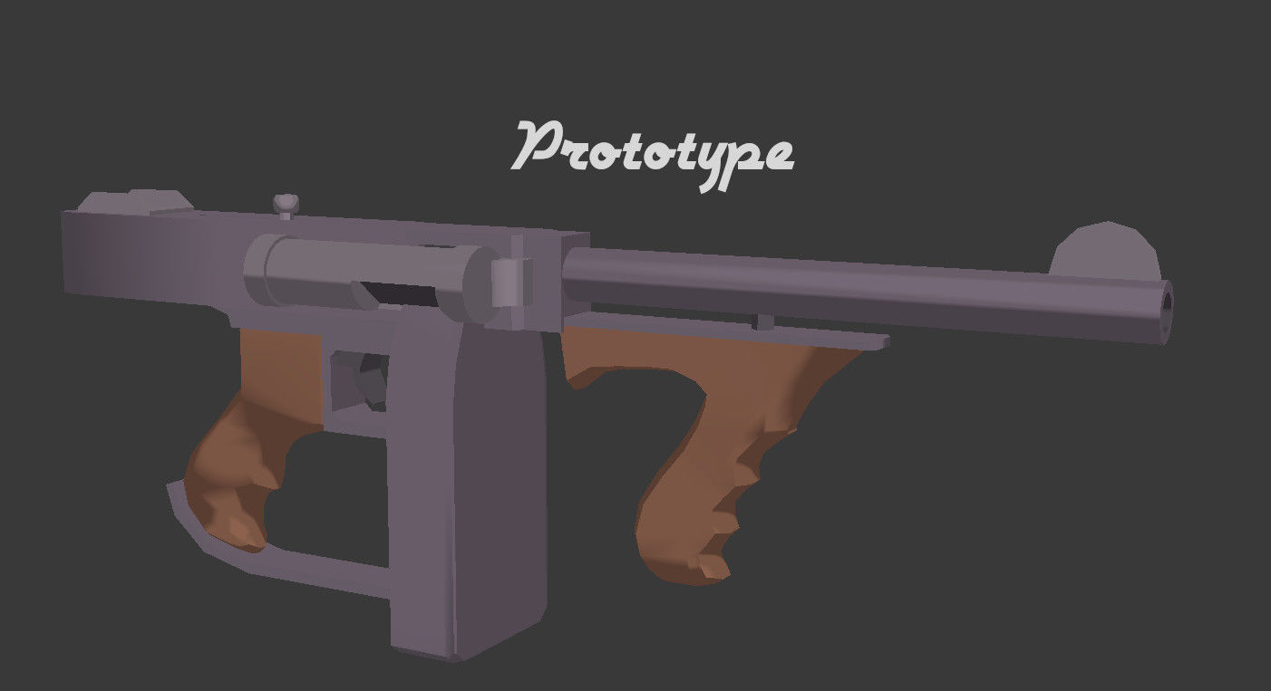 Sentinel Series Thompson SMG Low-poly 3D model_12