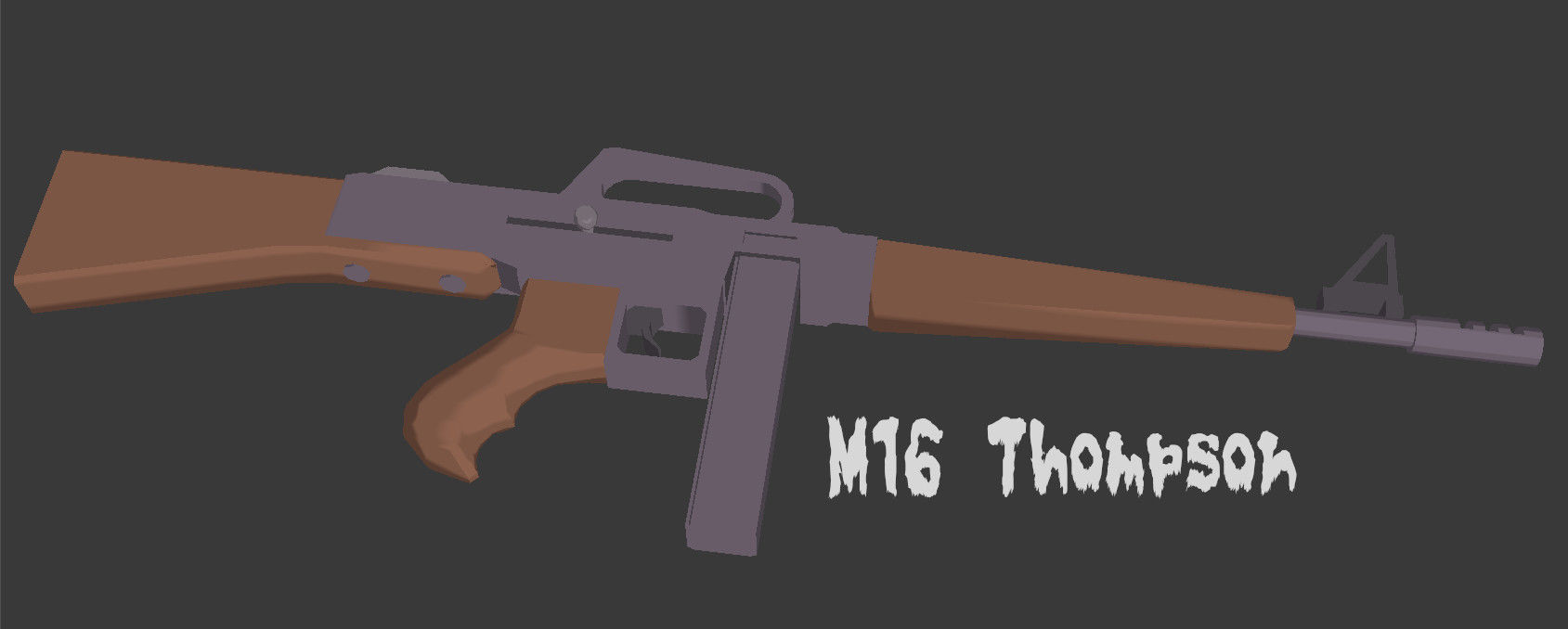 Sentinel Series Thompson SMG Low-poly 3D model_16