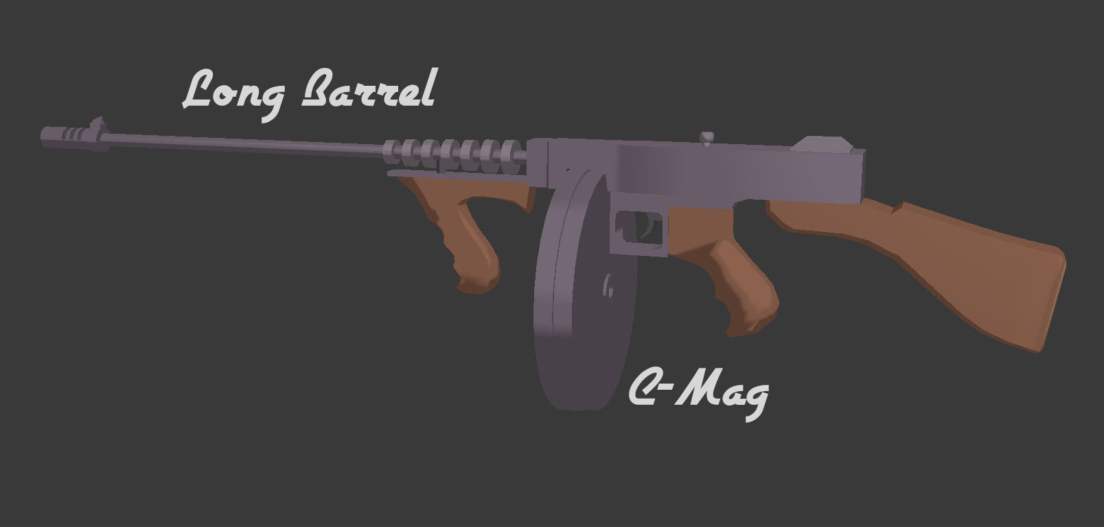 Sentinel Series Thompson SMG Low-poly 3D model_10