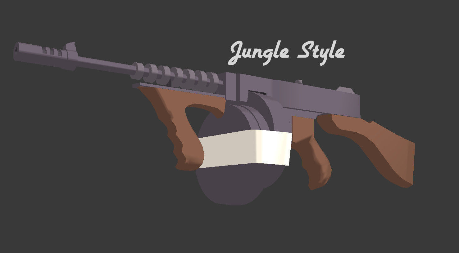 Sentinel Series Thompson SMG Low-poly 3D model_9