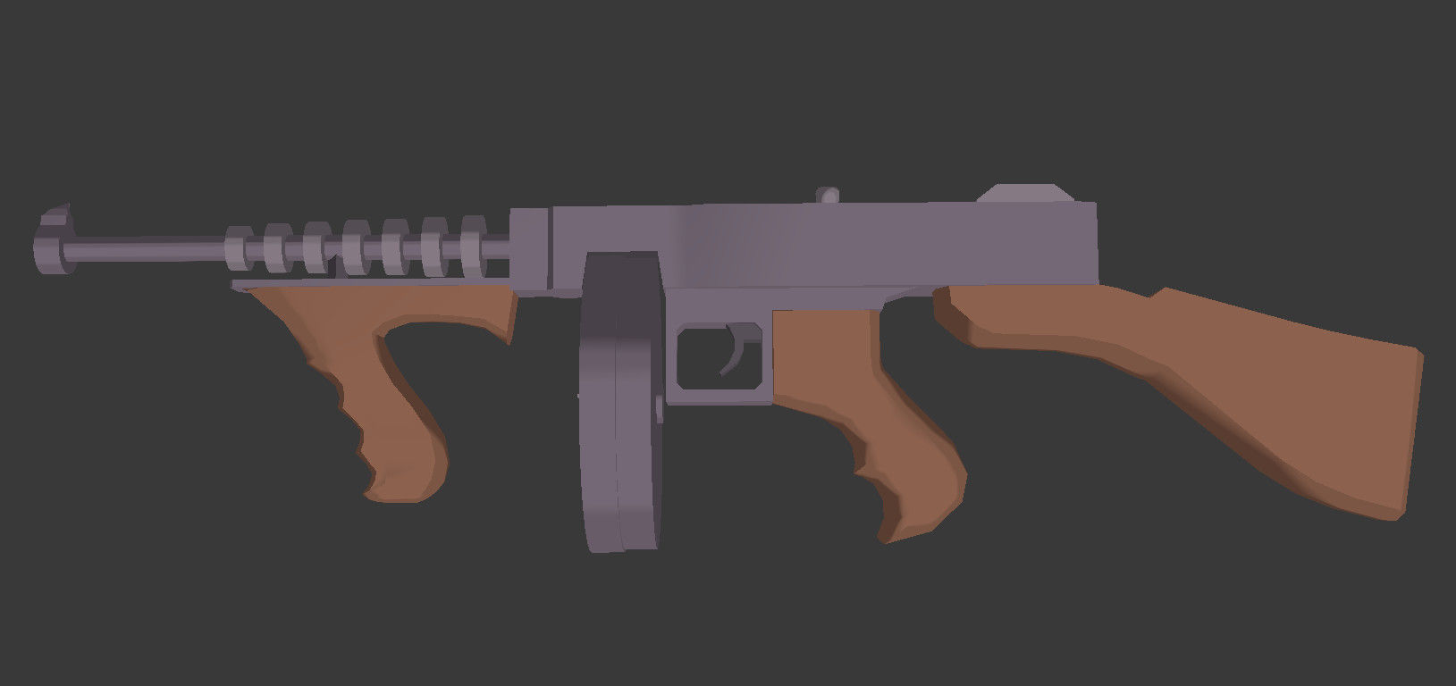 Sentinel Series Thompson SMG Low-poly 3D model_6