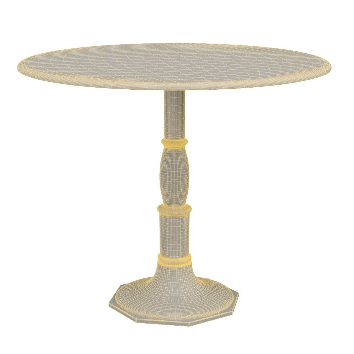 Lucy Round Dining Table 3D model_5
