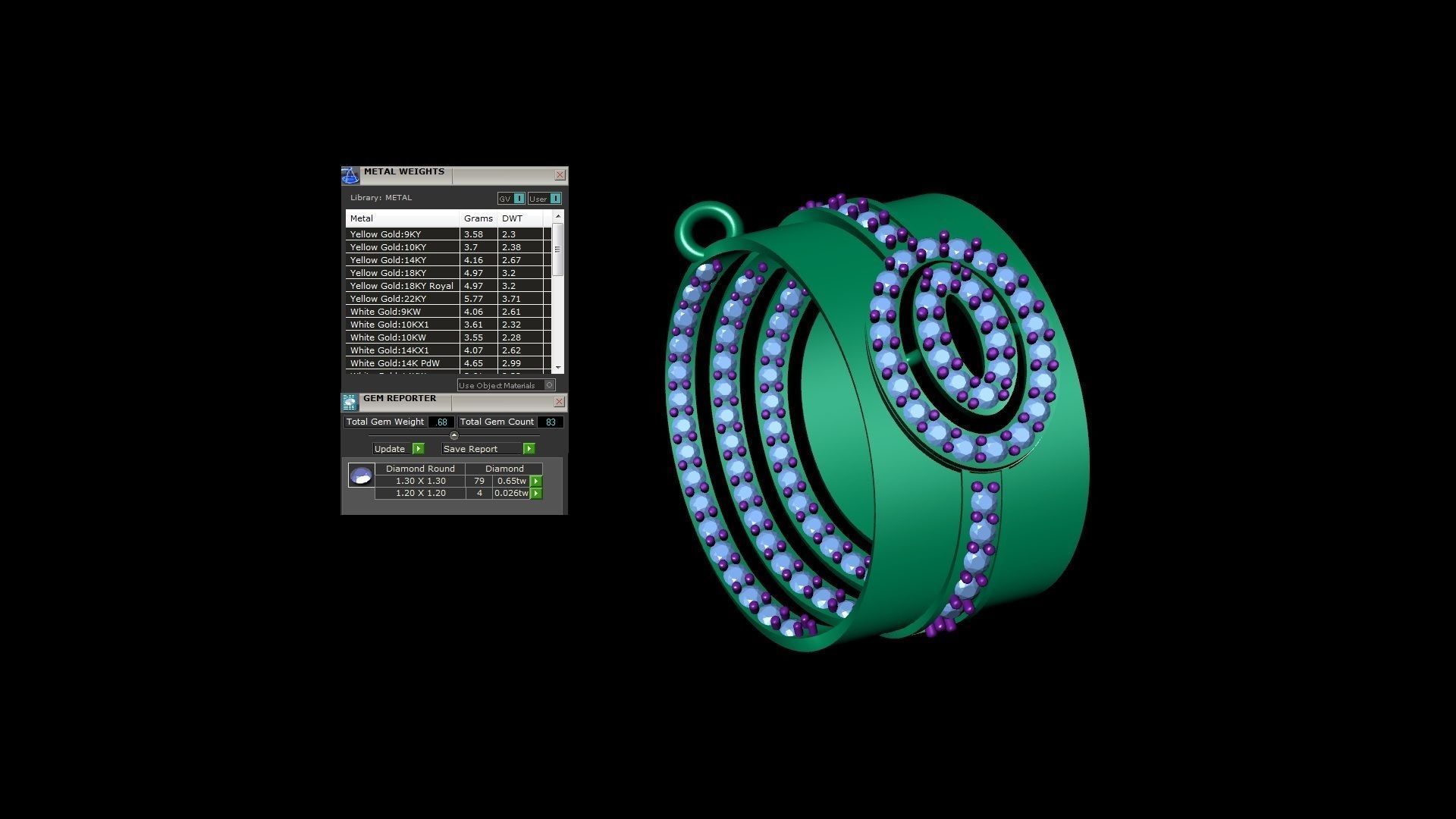 Women Pendant 3dm STL OBJ FBX Renders Details 3D print model_4