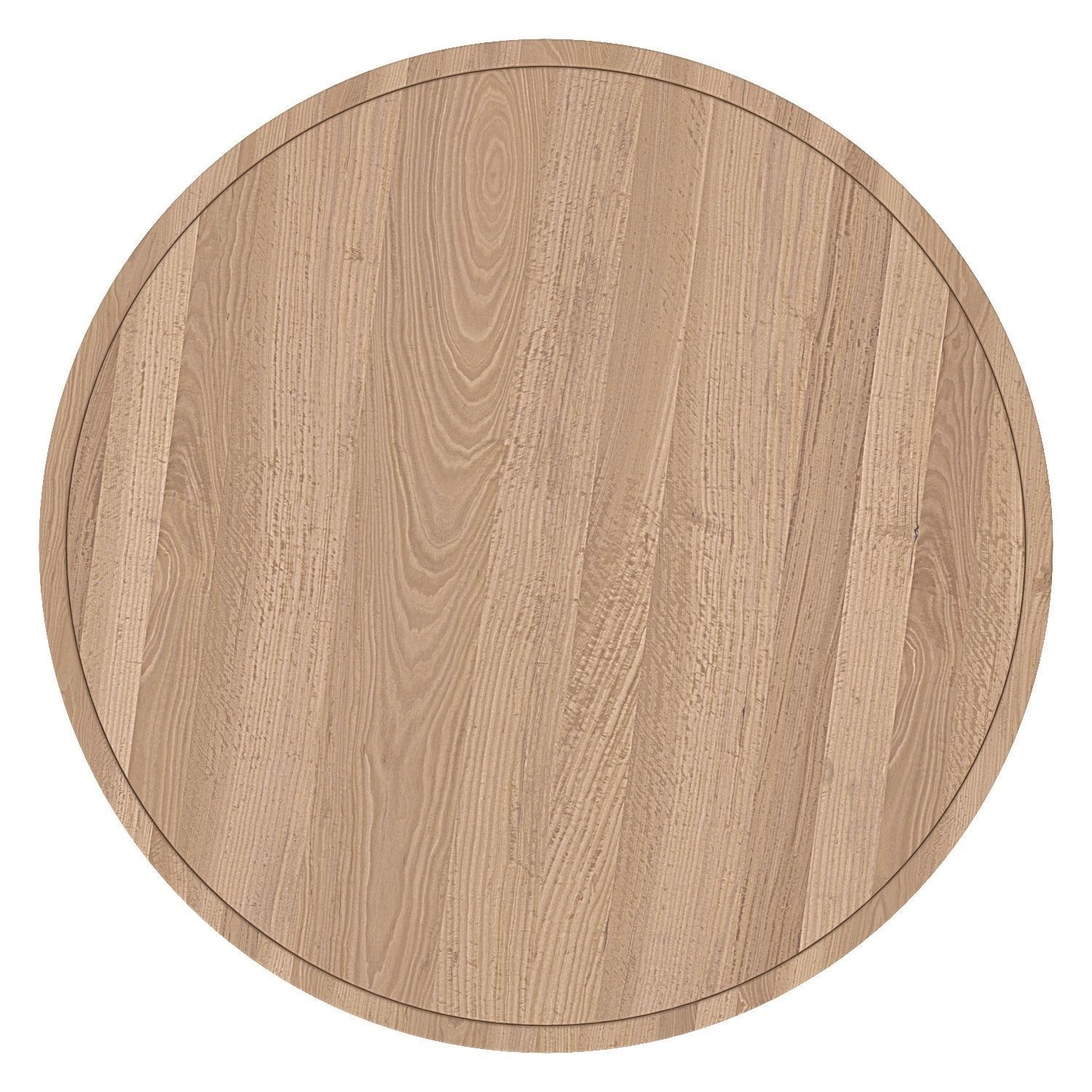 Lima Dining Table Washed Walnut 3D model_2