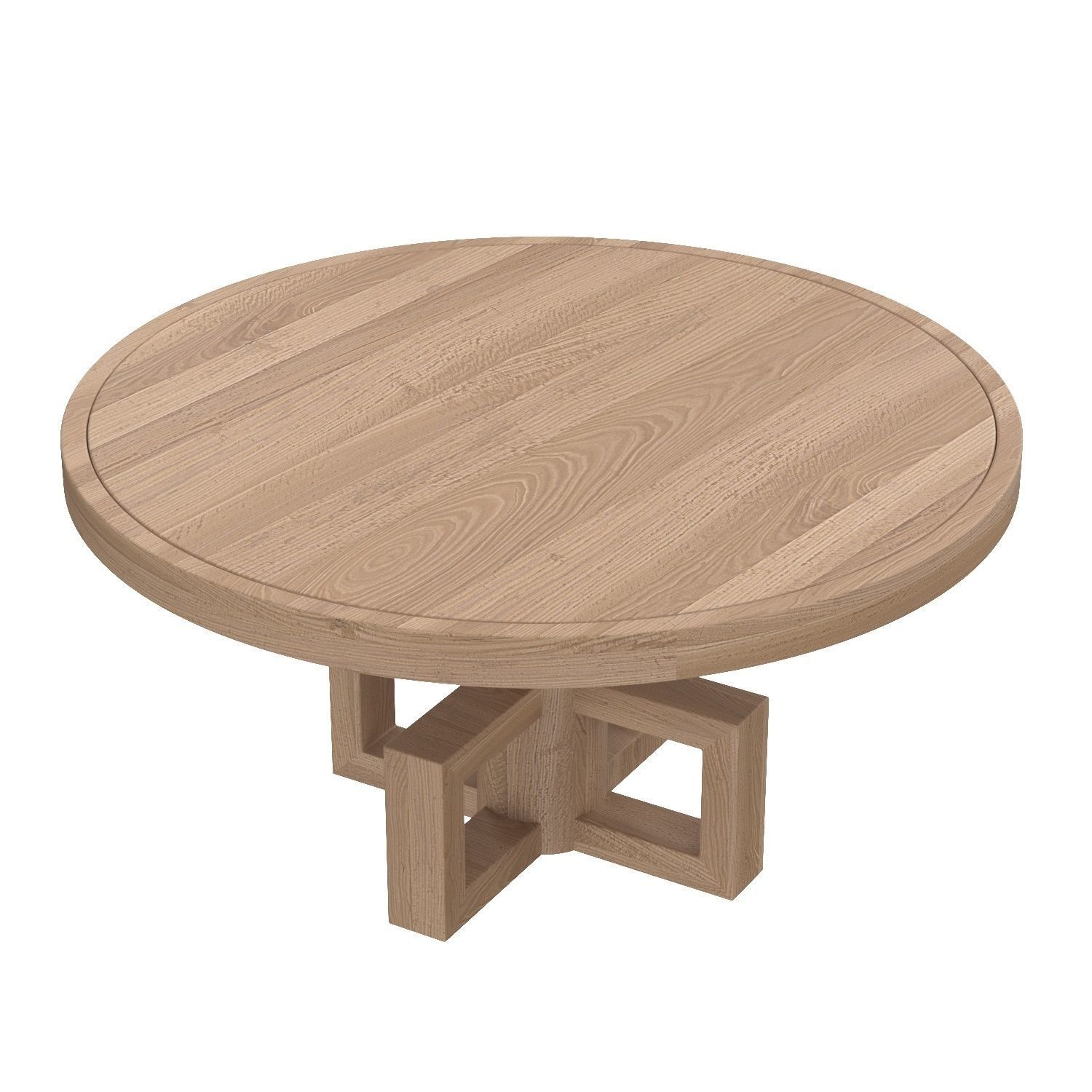 Lima Dining Table Washed Walnut 3D model_4