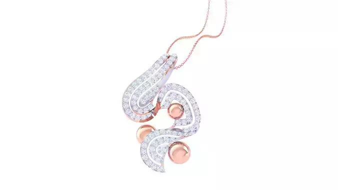 Women Pendant 3dm STL OBJ FBX Renders Details