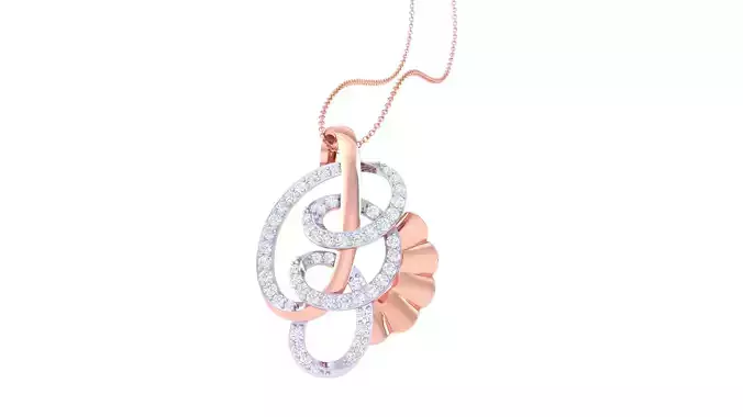 Women Pendant 3dm STL OBJ FBX Renders Details