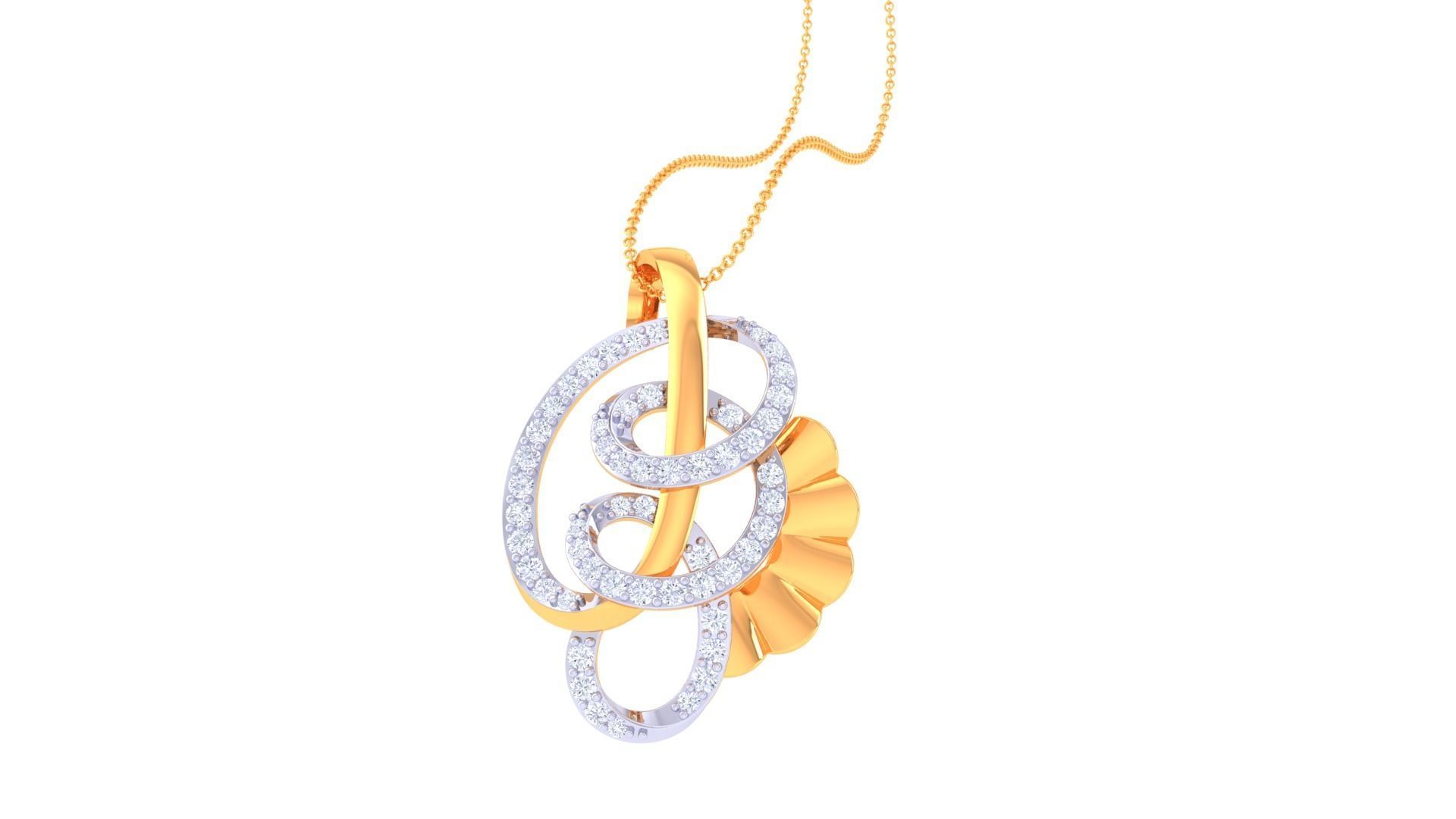 Women Pendant 3dm STL OBJ FBX Renders Details 3D print model_1