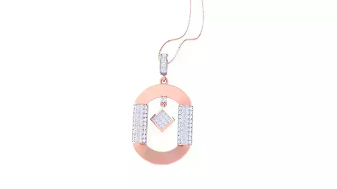 Women Pendant 3dm STL OBJ FBX Renders Details