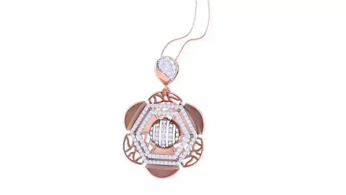 Women Pendant 3dm STL OBJ FBX Renders Details