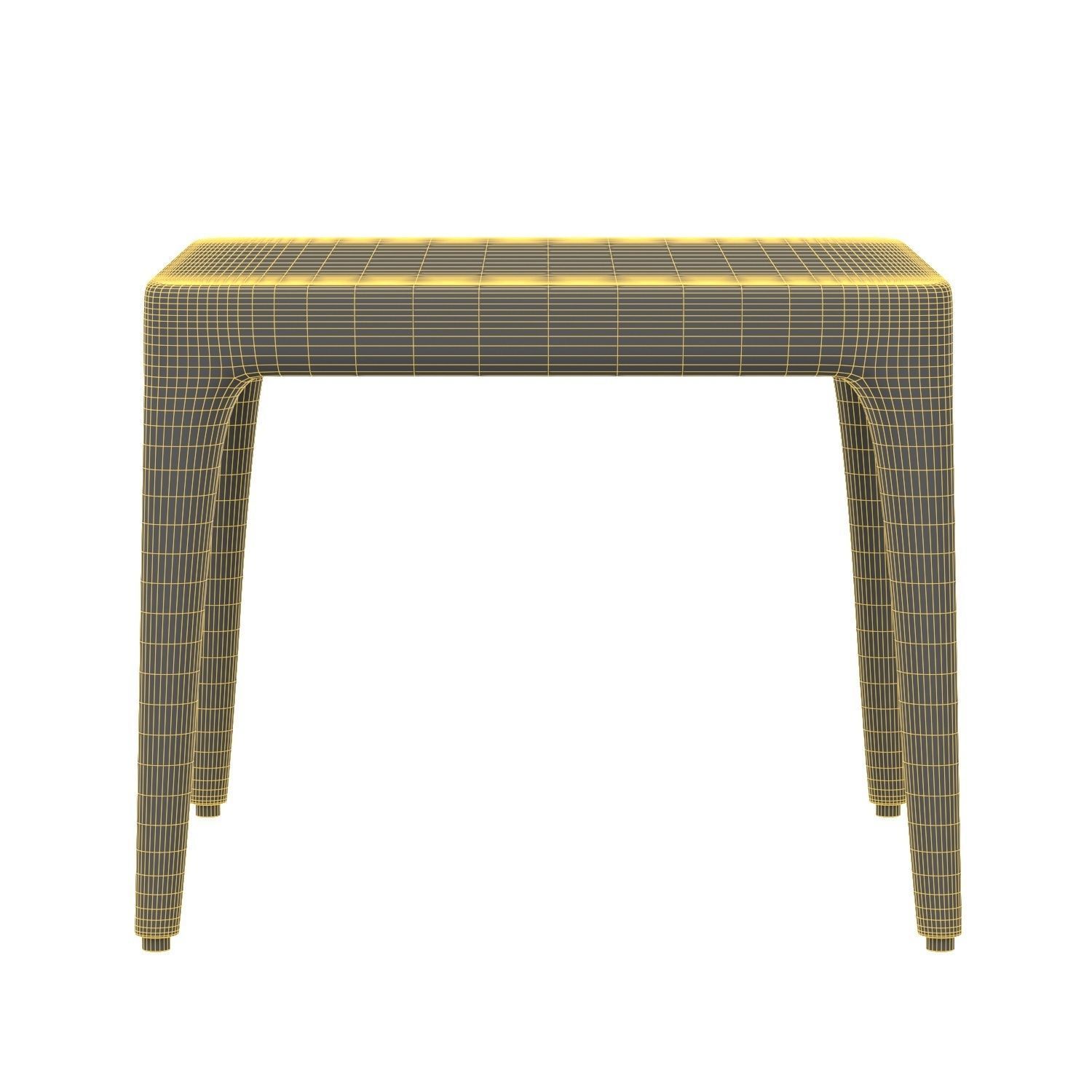 Laurel Aluminum Side Table 3D model_5