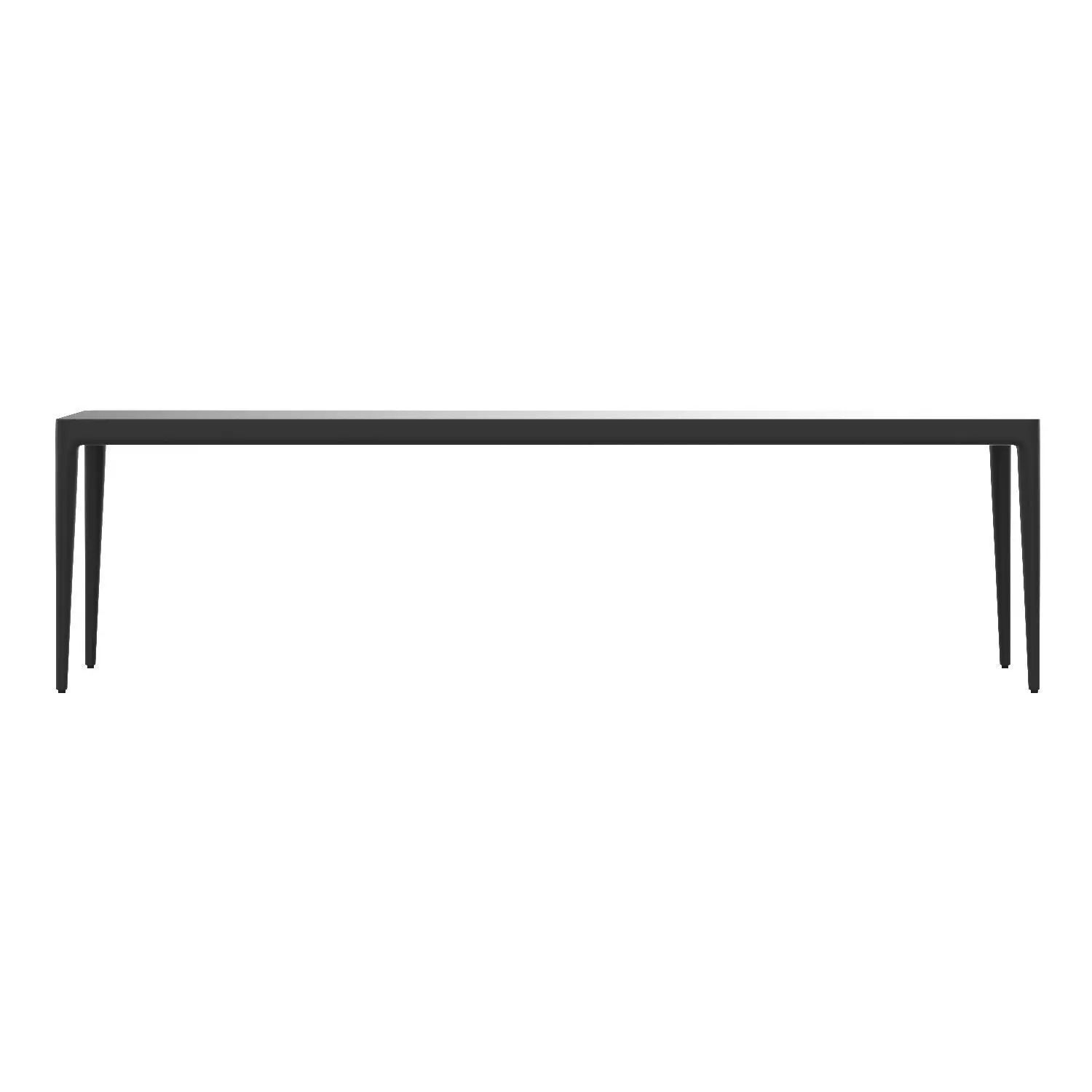 Laurel Aluminum Rectangular Dining Table 3D model_0