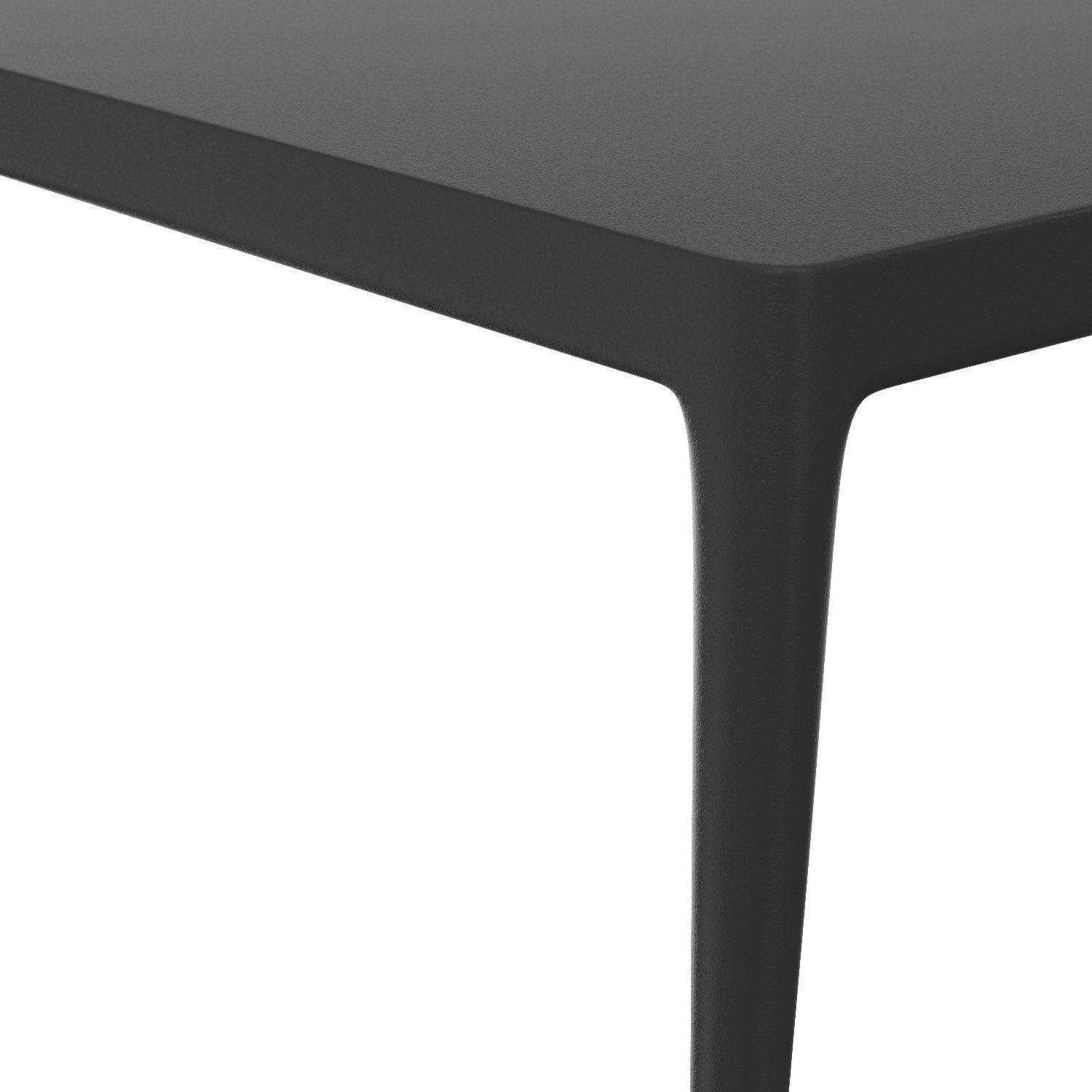 Laurel Aluminum Rectangular Dining Table 3D model_3