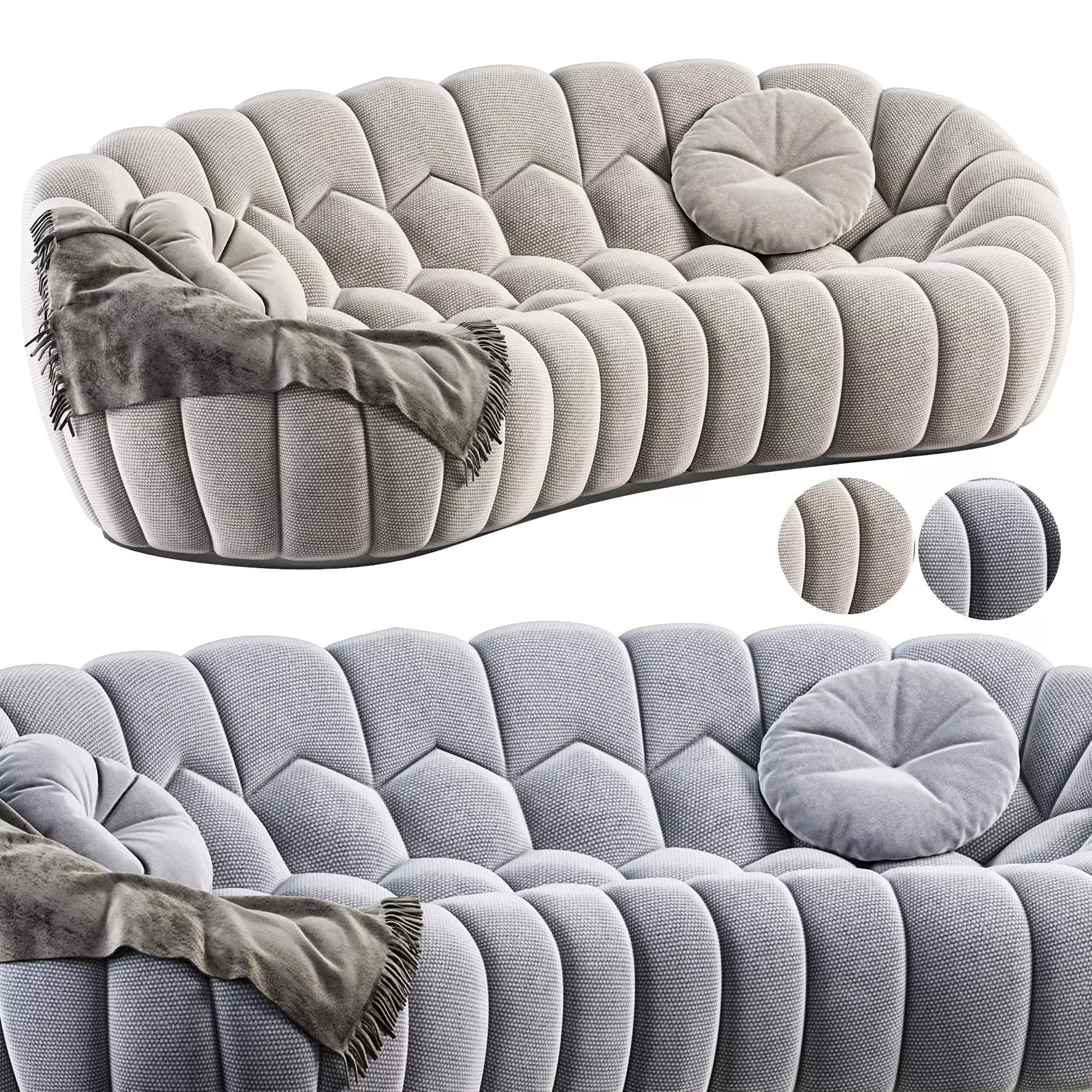 Bubble 2 Sofa by Roche Bobois 3D model_0