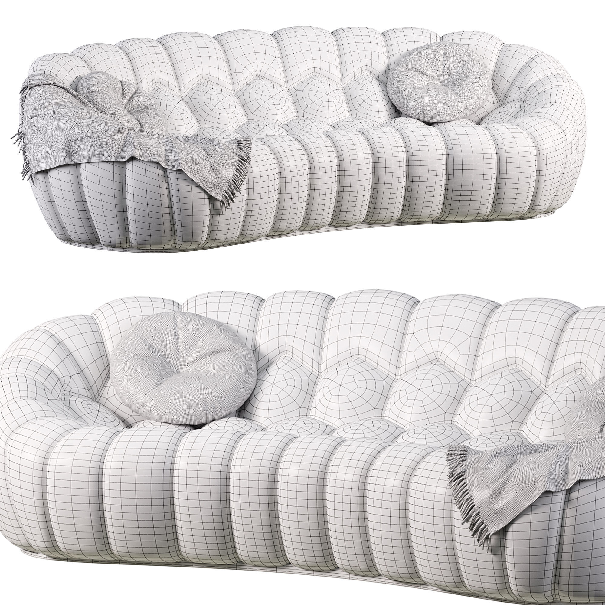 Bubble 2 Sofa by Roche Bobois 3D model_2