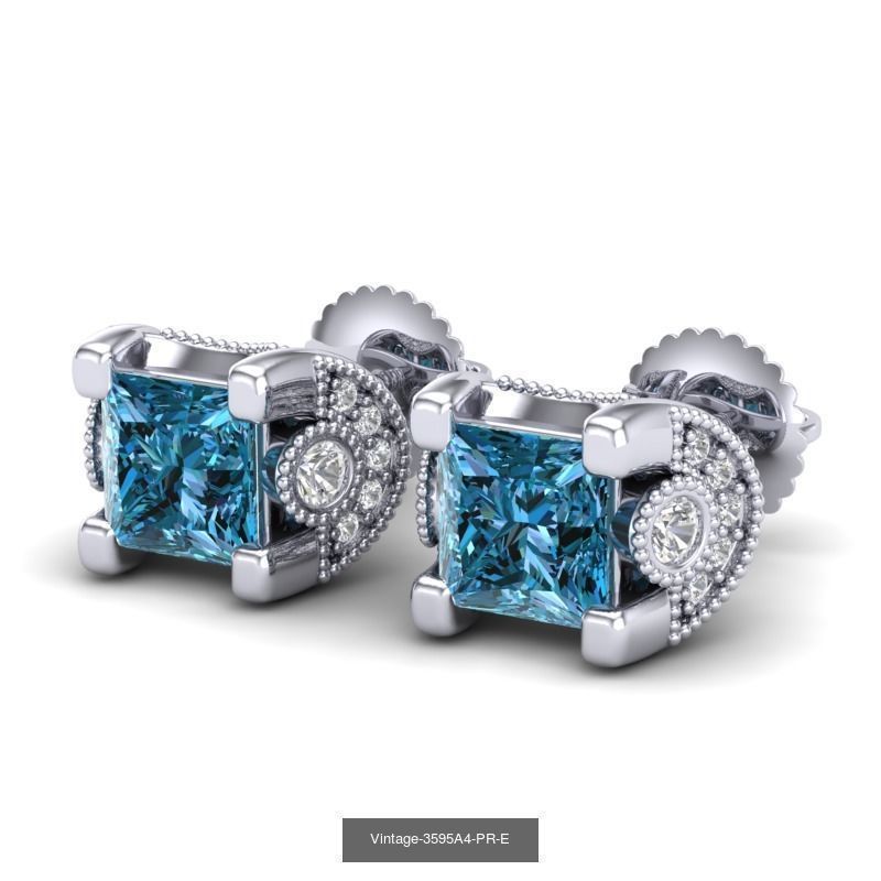 3DM-STL-RENDER 33 STUD EARRING FILES 3D Model Collection_29
