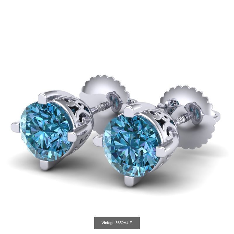 3DM-STL-RENDER 33 STUD EARRING FILES 3D Model Collection_24