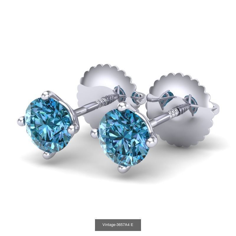 3DM-STL-RENDER 33 STUD EARRING FILES 3D Model Collection_18
