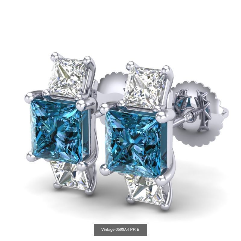 3DM-STL-RENDER 33 STUD EARRING FILES 3D Model Collection_26