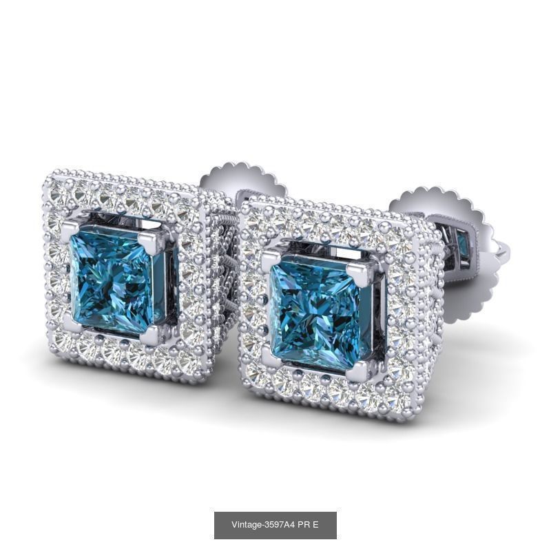 3DM-STL-RENDER 33 STUD EARRING FILES 3D Model Collection_28