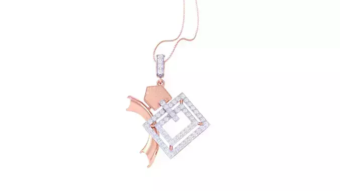 Women Pendant 3dm STL OBJ FBX Renders Details