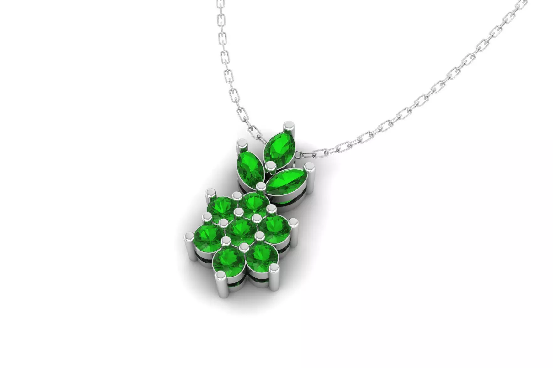 Leaf Diamond Pendant P 071 Free 3D print model