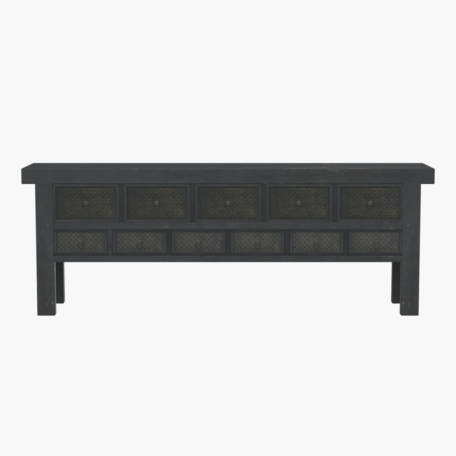 Chico Reclaimed Wood Sideboard Console Table 3D model | CGTrader