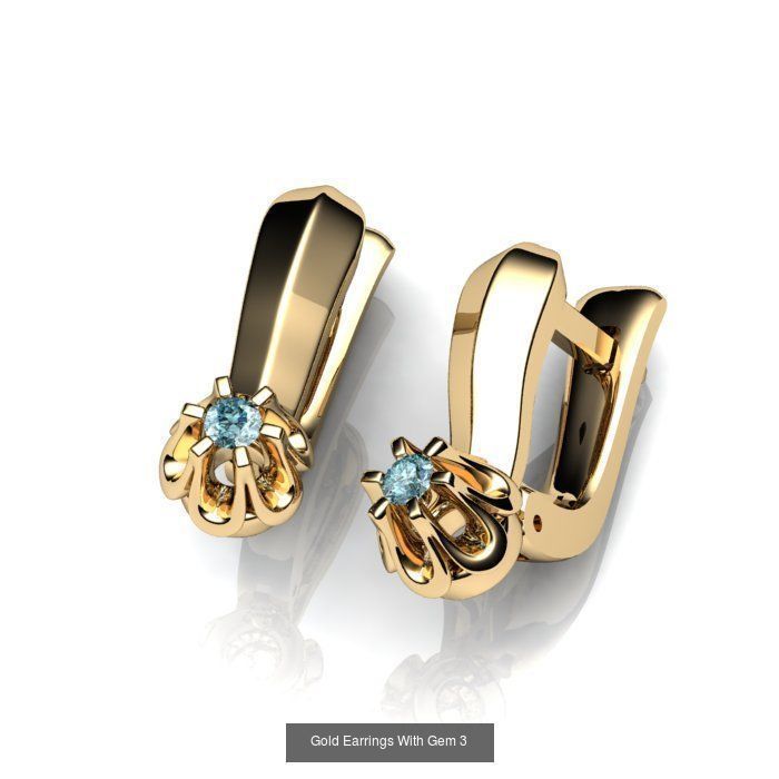 3DM-STL 132 EARRING FILES 3D Model Collection_50