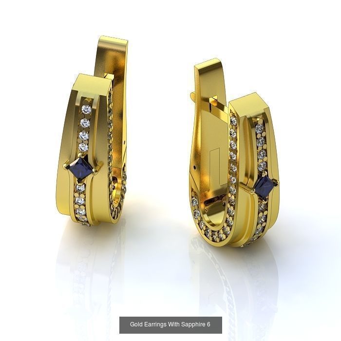3DM-STL 132 EARRING FILES 3D Model Collection_125