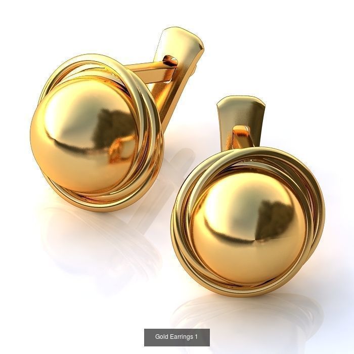 3DM-STL 132 EARRING FILES 3D Model Collection_143
