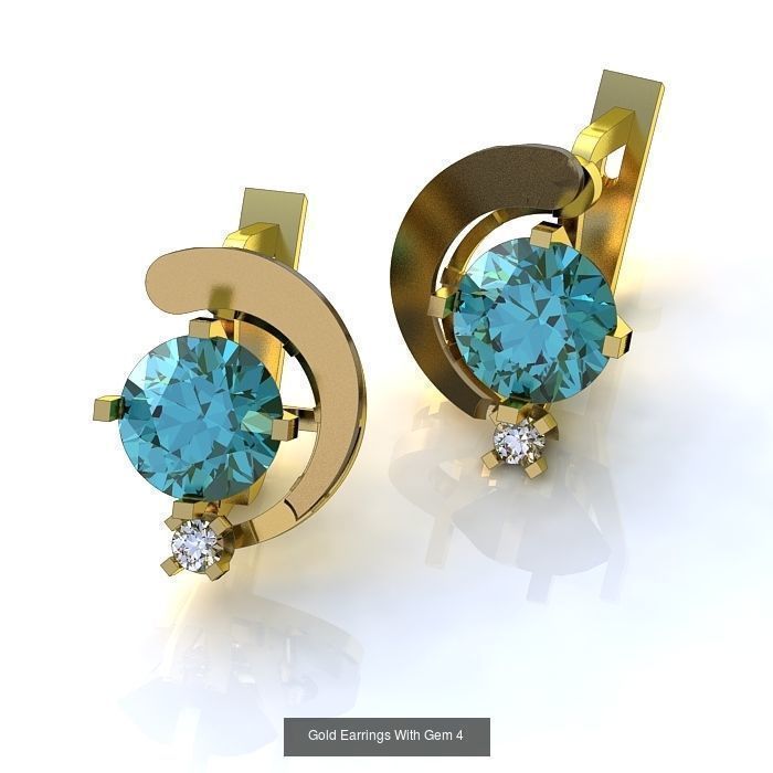 3DM-STL 132 EARRING FILES 3D Model Collection_133