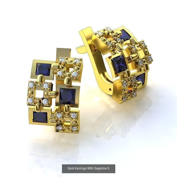 3DM-STL 132 EARRING FILES 3D Model Collection_61