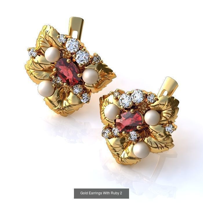 3DM-STL 132 EARRING FILES 3D Model Collection_122