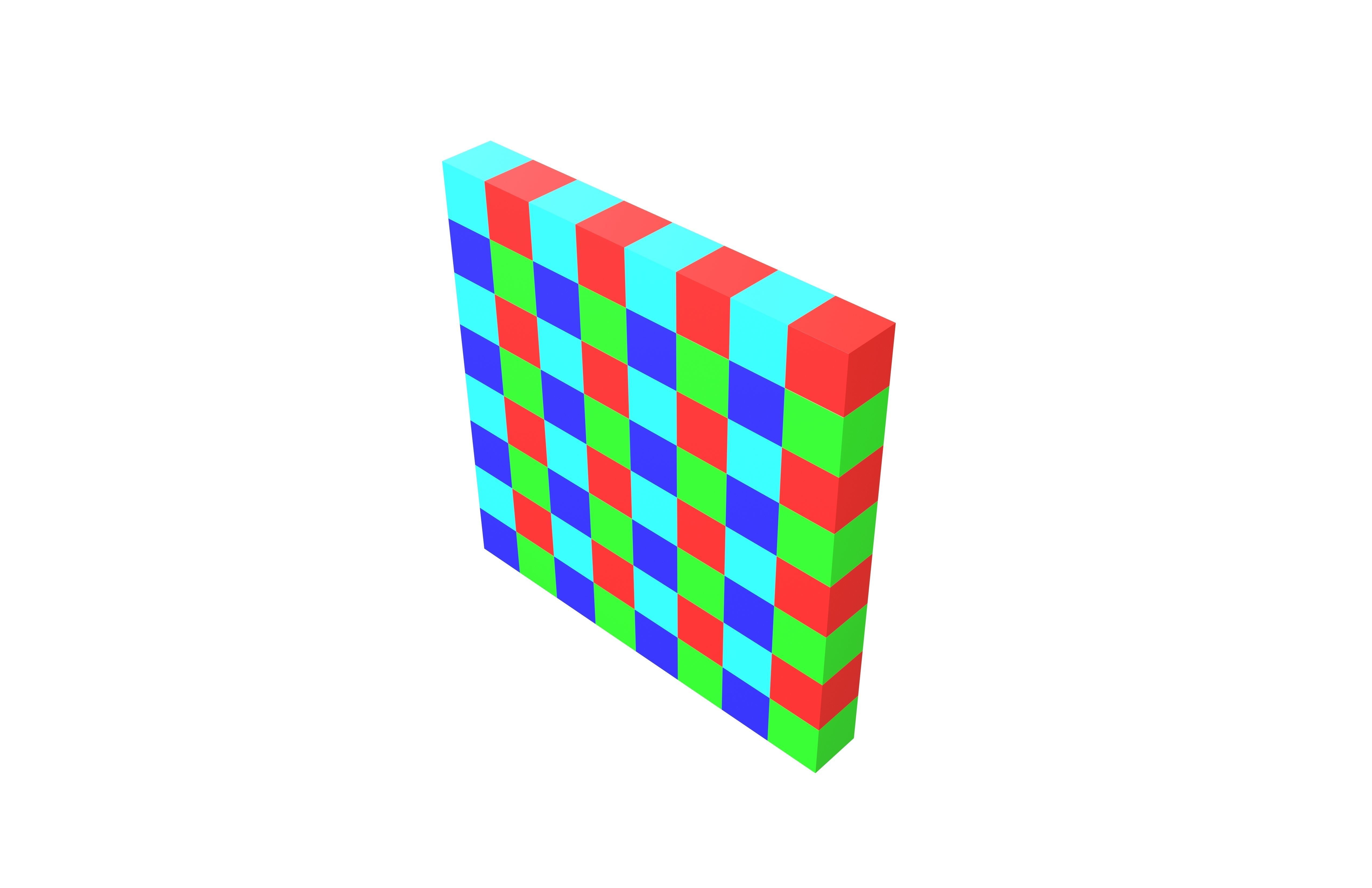 RGBE Filter Array v1 001 Low-poly 3D model_2