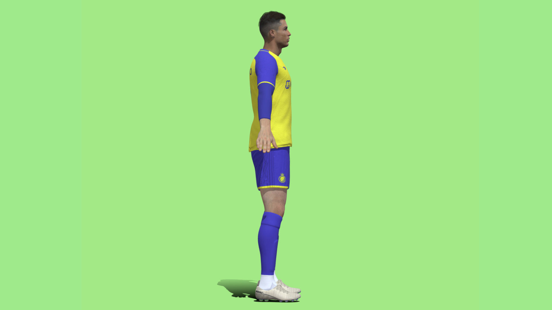 T-P Rigged Cristiano Ronaldo Al Nassr 3D model_8