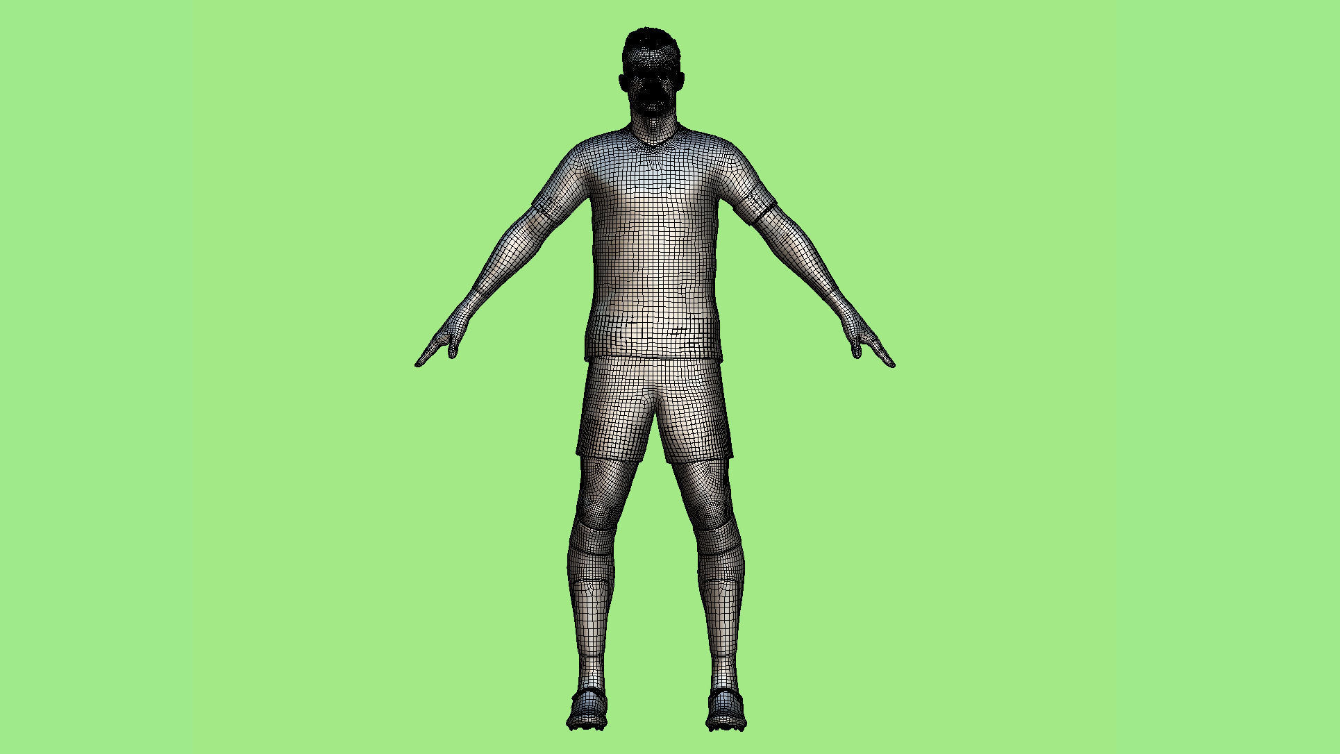 T-P Rigged Cristiano Ronaldo Al Nassr 3D model_3