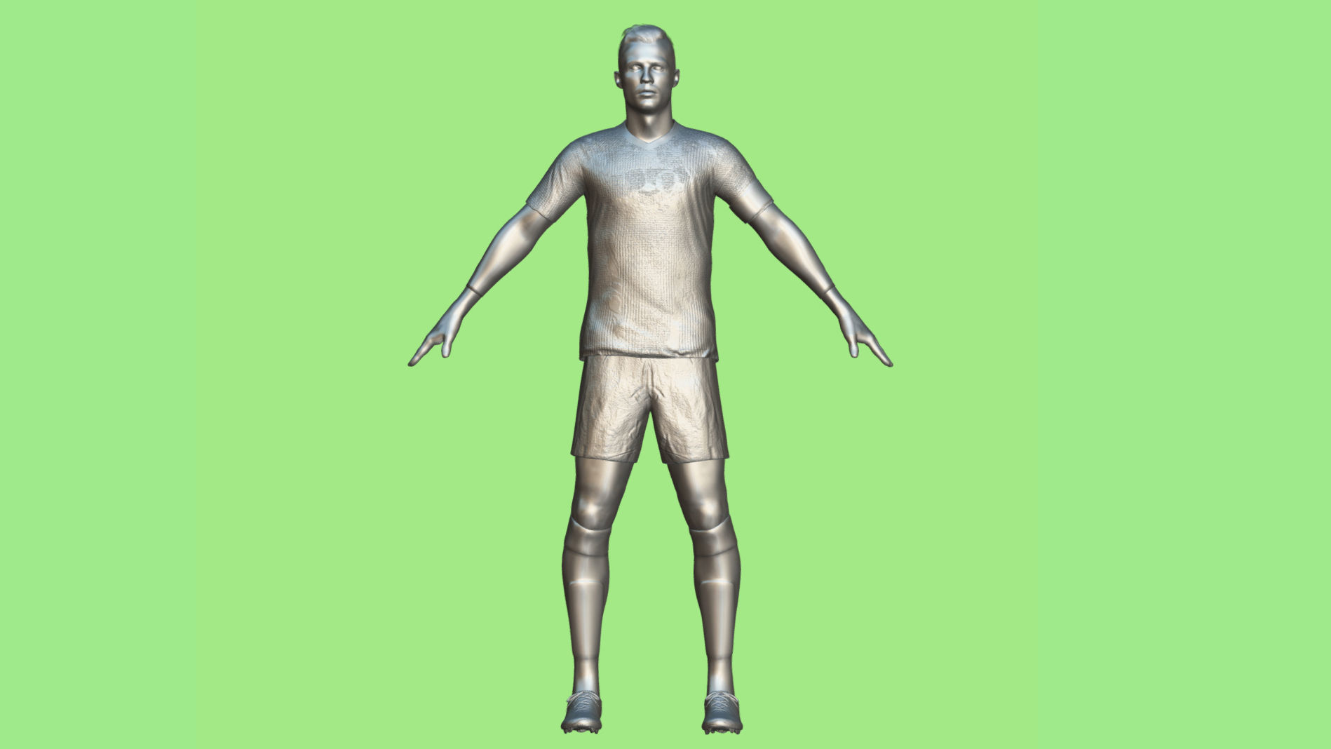 T-P Rigged Cristiano Ronaldo Al Nassr 3D model_2