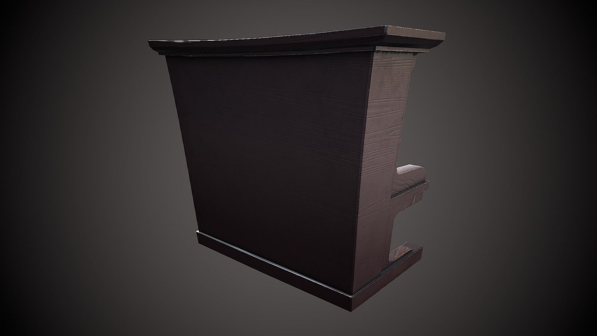 PIANO VINTAGE STYLIZED Low-poly 3D model_6