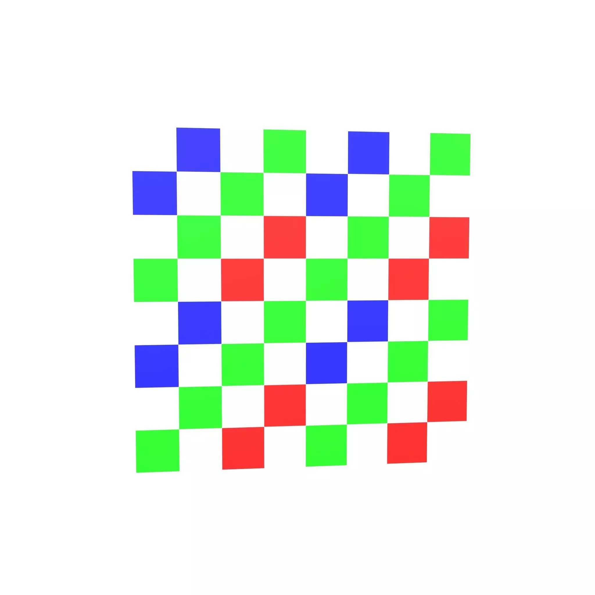 RGBW Bayer Filter Array v2 001 Low-poly 3D model